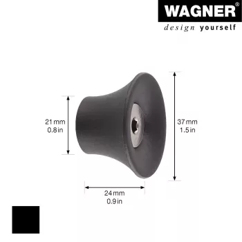 Wagner design yourself TULIP κρεμάστρα ρούχων GH 0301, 1 γάντζος, μαύρο 17030121