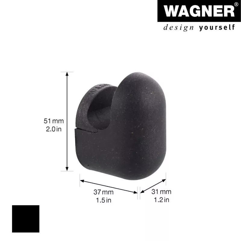Wagner design yourself PILL κρεμάστρα ρούχων μαύρο 1 τεμ. (WH 0401) 17040121
