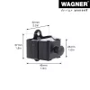 Wagner design yourself κρεμάστρα ρούχων WH 2099 με 1 γάντζο, μαύρο, 2 τεμ. 15209902