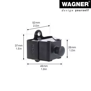 Wagner design yourself κρεμάστρα ρούχων WH 2099 με 1 γάντζο, μαύρο, 2 τεμ. 15209902