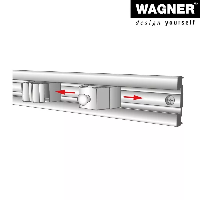Wagner design yourself κρεμάστρα ρούχων WH 2099 με 1 γάντζο, μαύρο, 2 τεμ. 15209902