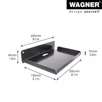 Wagner design yourself βάση τοίχου WH 2088 μαύρο (15208801)