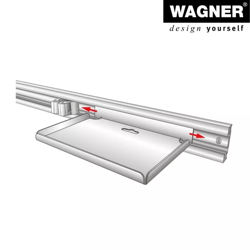 Wagner design yourself βάση τοίχου WH 2088 μαύρο (15208801)