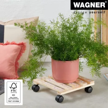 WAGNER design yourself Ράουλα φυτών GH0646 Τετράγωνο μοτίβο ξύλου 29 x 8 cm 20064601