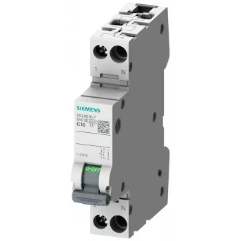 Siemens SENTRON 5SL6010-6 Μικροαυτόματος διακόπτης, 1P+N, C10, 230V, 6kA