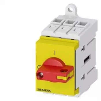 Siemens 3LD30300TK13 Κεντρικός διακόπτης / διακόπτης απομόνωσης φορτίου, 3-πολικός, 16 A, 7,5 kW, κόκκινο/κίτρινο