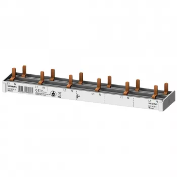 SIEMENS 5ST36760 Ράβδος συλλογής με πείρους 10mm² 1P+N 12 μονάδες, 6 AFDD + 6 εξαρτήματα