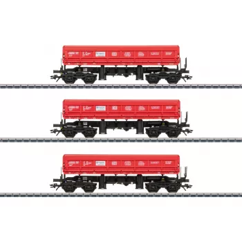 Märklin 48458 H0 Σετ 3 τεμ. βαγονιών πλευρικής ανατροπής Fas της DB Schenker Rail Polska S.A.