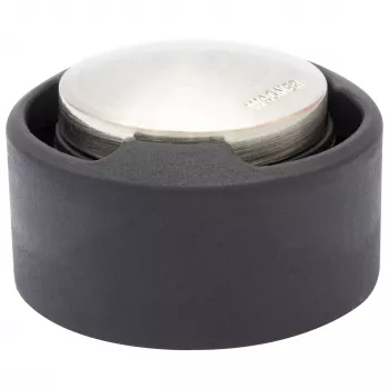 Wagner design yourself EH 5171 Τάπα πόρτας, ψευδάργυρος με λαστιχένιο αποσβεστήρα, Ø 5 cm, ματ νικέλιο/μαύρο 15517111