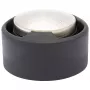 Wagner design yourself EH 5171 Τάπα πόρτας, ψευδάργυρος με λαστιχένιο αποσβεστήρα, Ø 5 cm, ματ νικέλιο/μαύρο 15517111