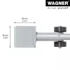 Wagner design yourself MM 4121 Ανασηκωτής επίπλων, ασημί, 38 cm (20412101)