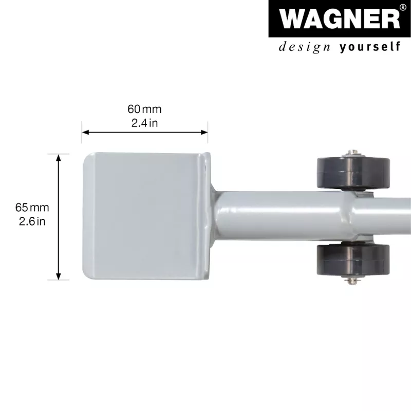 Wagner design yourself MM 4121 Ανασηκωτής επίπλων, ασημί, 38 cm (20412101)