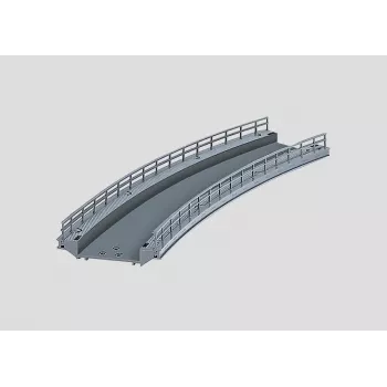 Märklin Καμπύλη ράμπα για στηρίγματα γέφυρας H0 κλίμακα γκρι 074623
