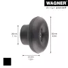 Wagner Design Yourself DOT κρεμάστρα ρούχων GH 0202, 1 άγκιστρο, μαύρο 17020221