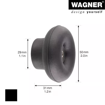 Wagner Design Yourself DOT κρεμάστρα ρούχων GH 0202, 1 άγκιστρο, μαύρο 17020221