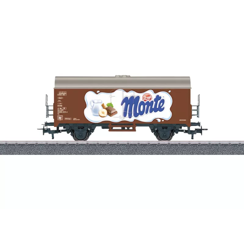 Märklin 44252 H0 Gms 30 κλειστό βαγόνι εμπορευμάτων, εποχή III, DB, καφέ