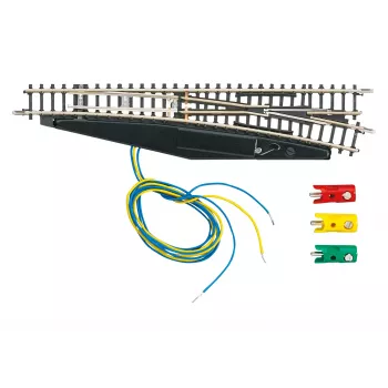 Märklin 8563 Ηλεκτρική δεξιά διακλάδωση, Spur Z, Mini-Club, μαύρο/κίτρινο