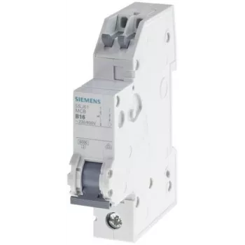 Siemens 5SJ61106KS Διακόπτης προστασίας γραμμής 1πολικός B 10 A 6 kA 230/400 V AC υποδοχή βύσματος
