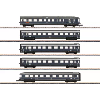 Märklin 087615 Z Σετ βαγονιών 'Blauer Enzian' DB, MHI (σετ επιβατικού τρένου 3 τεμαχίων)