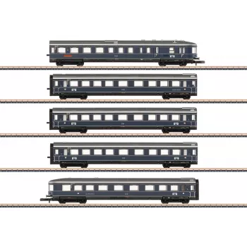 Märklin 087615 Z Σετ βαγονιών 'Blauer Enzian' DB, MHI (σετ επιβατικού τρένου 3 τεμαχίων)