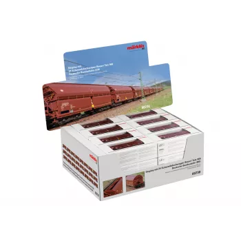 Märklin 000730 H0 Σετ 24 τεμαχίων βαγονιών με συρόμενη οροφή Tals 968 DB εποχή IV AC
