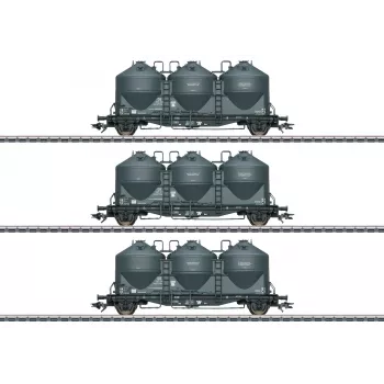 Märklin 48264 H0 Σετ 3 τεμαχίων βαγονιών σιλό Kds 67 της DB