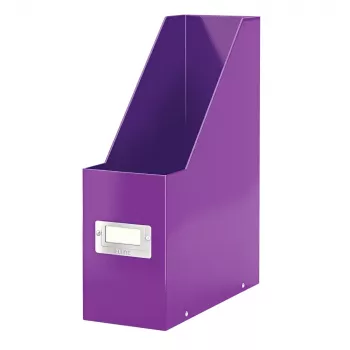 LEITZ Click & Store WOW θήκη περιοδικών A4, μωβ σκληρό χαρτόνι με μεμβράνη PP, συναρμολόγηση με κουμπί, 1 τεμ. (6047-00-62)