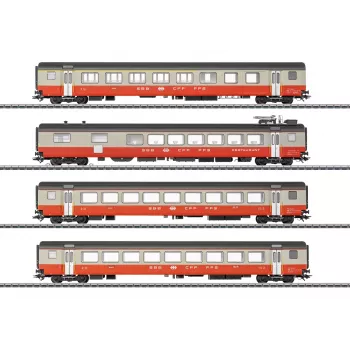 Märklin 42190 H0 σετ 4 βαγονιών Swiss Express επιβατικά βαγόνια SBB