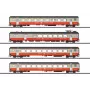 Märklin 42190 H0 σετ 4 βαγονιών Swiss Express επιβατικά βαγόνια SBB