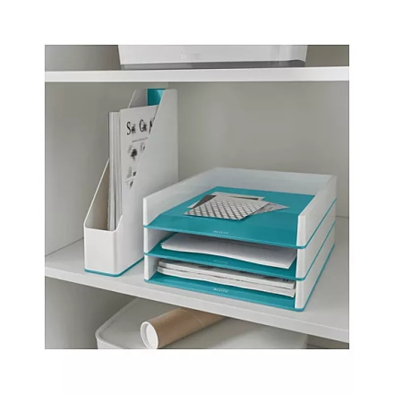 LEITZ WOW Duo Colour Θήκη Εγγράφων A4 Παγόμπλε/Λευκό 5361-10-51