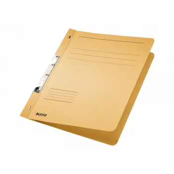 LEITZ Αρχειοθέτης με μηχανισμό σχισμής, DIN A4, χαρτόνι Manila, Chamois, 250 g/m², χωρητικότητα 170 φύλλων, μηχανισμός 80 mm, συσκευασία 50 τεμ. (3746-00-11)