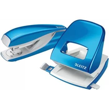 LEITZ Nexxt WOW σετ συρραπτικού και διακοπτικού, Metallic Blue 5095-10-36
