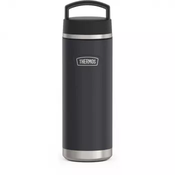 THERMOS ICON Beverage Bottle, 0,71 l θερμομονωτικό μπουκάλι από ανοξείδωτο χάλυβα με κενό αέρος, ζεστό έως 18 h / κρύο έως 24 h, Graphite