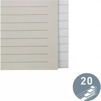 LEITZ Διαχωριστικά Χαρτιού Blanko 20 Γλωττίδες A4 Λευκό με Οικουμενική Διάτρηση 12203085
