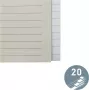 LEITZ Διαχωριστικά Χαρτιού Blanko 20 Γλωττίδες A4 Λευκό με Οικουμενική Διάτρηση 12203085