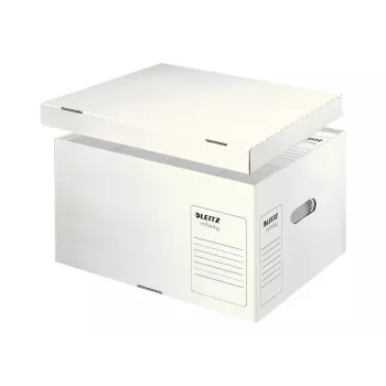 Leitz 61040000 Infinity Αρχειοθήκη Container, Λευκό, συσκευασία 10 τεμ., A4/Folio, στοιβαζόμενο, Χαρτόνι Ανακύκλωσης
