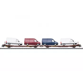 Märklin 47430 H0 Ζεύγος Πλατφόρμων Laads 800B της Transwaggon GmbH