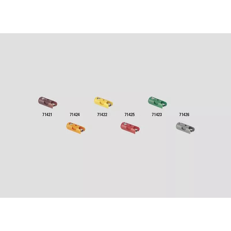 Märklin 71423 Υποδοχές Σύνδεσης Πράσινες, σετ 10 τεμ. για Μοντέλα Σιδηροδρόμων