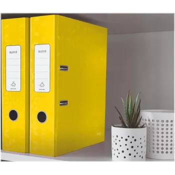 Leitz 180° WOW A4 ντοσιέ αρχειοθέτησης κίτρινο 80mm ράχη 600 φύλλα χαρτόνι 10050016