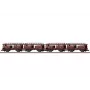 Märklin 086234 Z σετ βαγονιών μεταφοράς αυτοκινήτων Laae 540 της DB