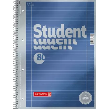 BRUNNEN Premium Student College Block A4 με γραμμές και περιθώρια, συσκευασία 5 τεμ. 1067127