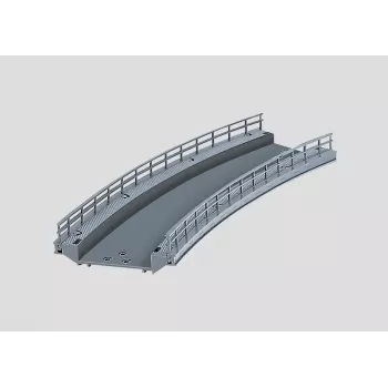 Märklin 074613 κυρτό τμήμα ράμπας για στύλους γέφυρας, κλίμακα HO, γκρι