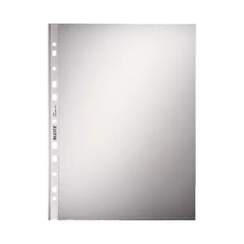 LEITZ 47960000 Θήκη με διάτρηση A4, πολυπροπυλένιο 0,07 mm, διαφανές, συσκευασία 100 τεμ.