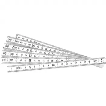 BRÜDER MANNESMANN Πτυσσόμενος χάρακας PVC 2 m, 10 τμήματα, EG Klasse III 810-PVC-2M