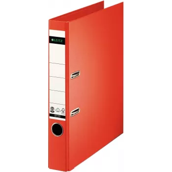 LEITZ 180° Αρχειοθήκη με μοχλό A4 50 mm Ανοιχτό κόκκινο χαρτόνι 1008-00-20