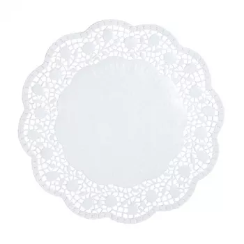 PAPSTAR Στρογγυλές δαντέλες τούρτας, 30 cm, Λευκό, 100 τεμ. (12263)