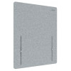 LEITZ Cosy Διαχωριστικό γραφείου 61220085, ανοιχτό γκρι, 60 x 70 cm, τσόχα PET