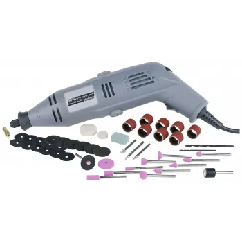 BRÜDER MANNESMANN Σετ λείανσης υψηλής ταχύτητας, 50 τεμ., 135 W, σε βαλίτσα αποθήκευσης M92575