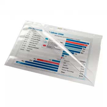 Leitz 4744-0000 Διαφανής θήκη εγγράφων PVC A4, 2 οπές, συσκευασία 50 τεμ.