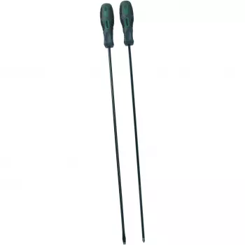 Brüder Mannesmann M11250 Σετ κατσαβιδιών 2 τεμ. | ίσιο 6,5 mm & σταυρωτό PH2, χάλυβας χρωμίου-βαναδίου